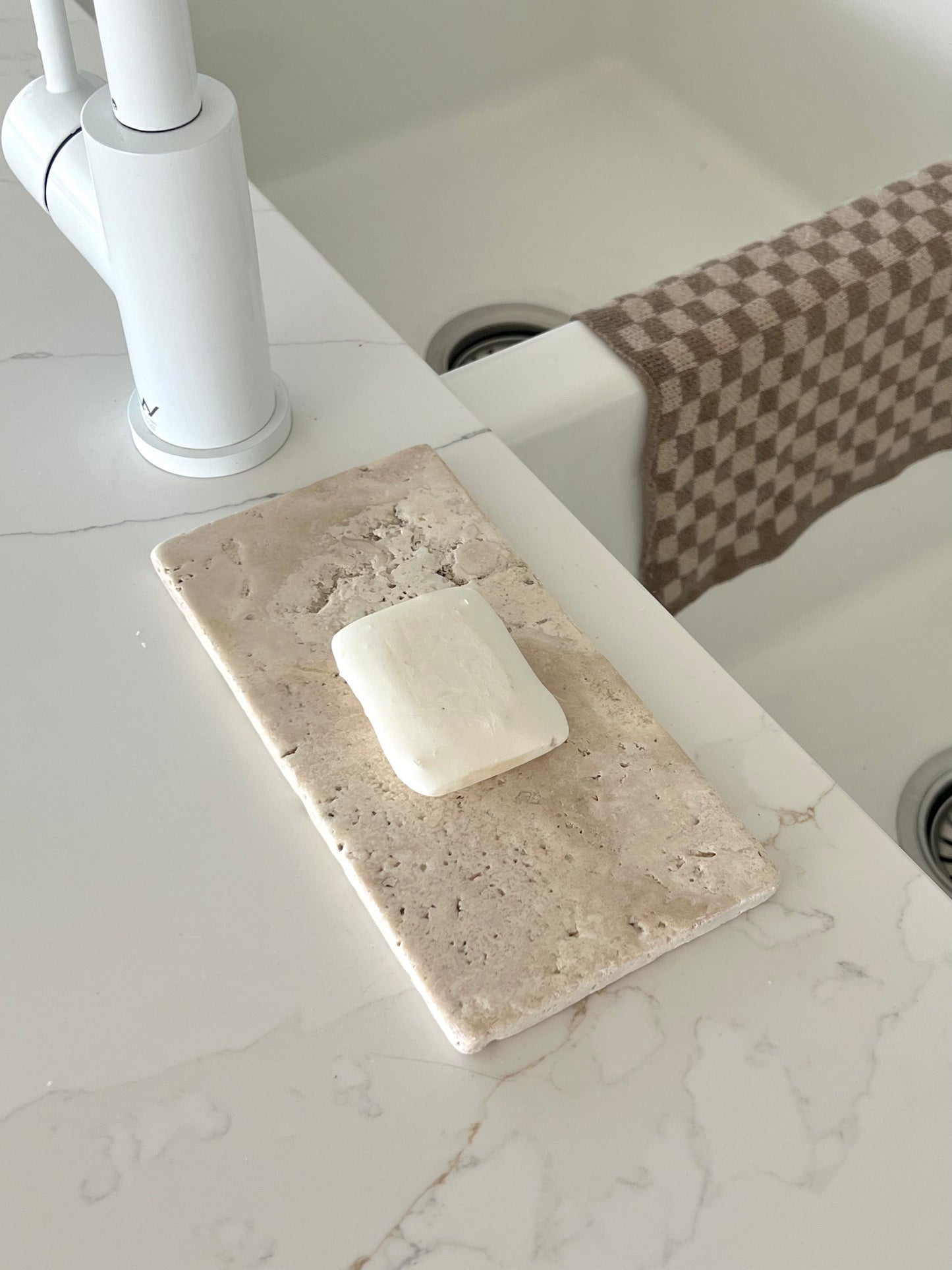 Piatto Beige Travertine Tray - Small