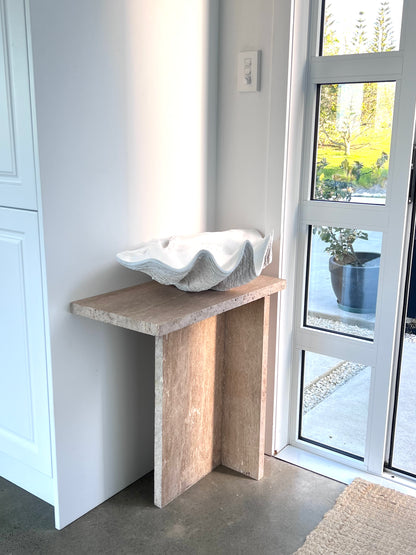 Entrata Travertine Table