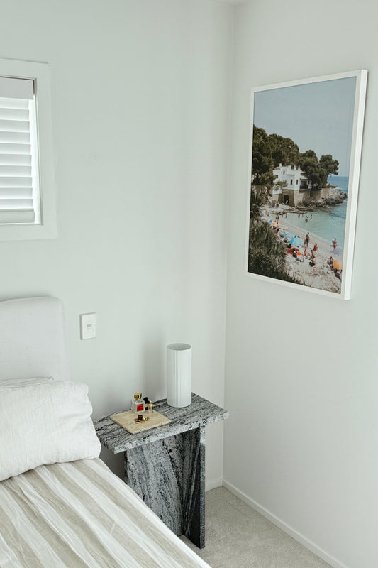 Black & White Granite Table - Single