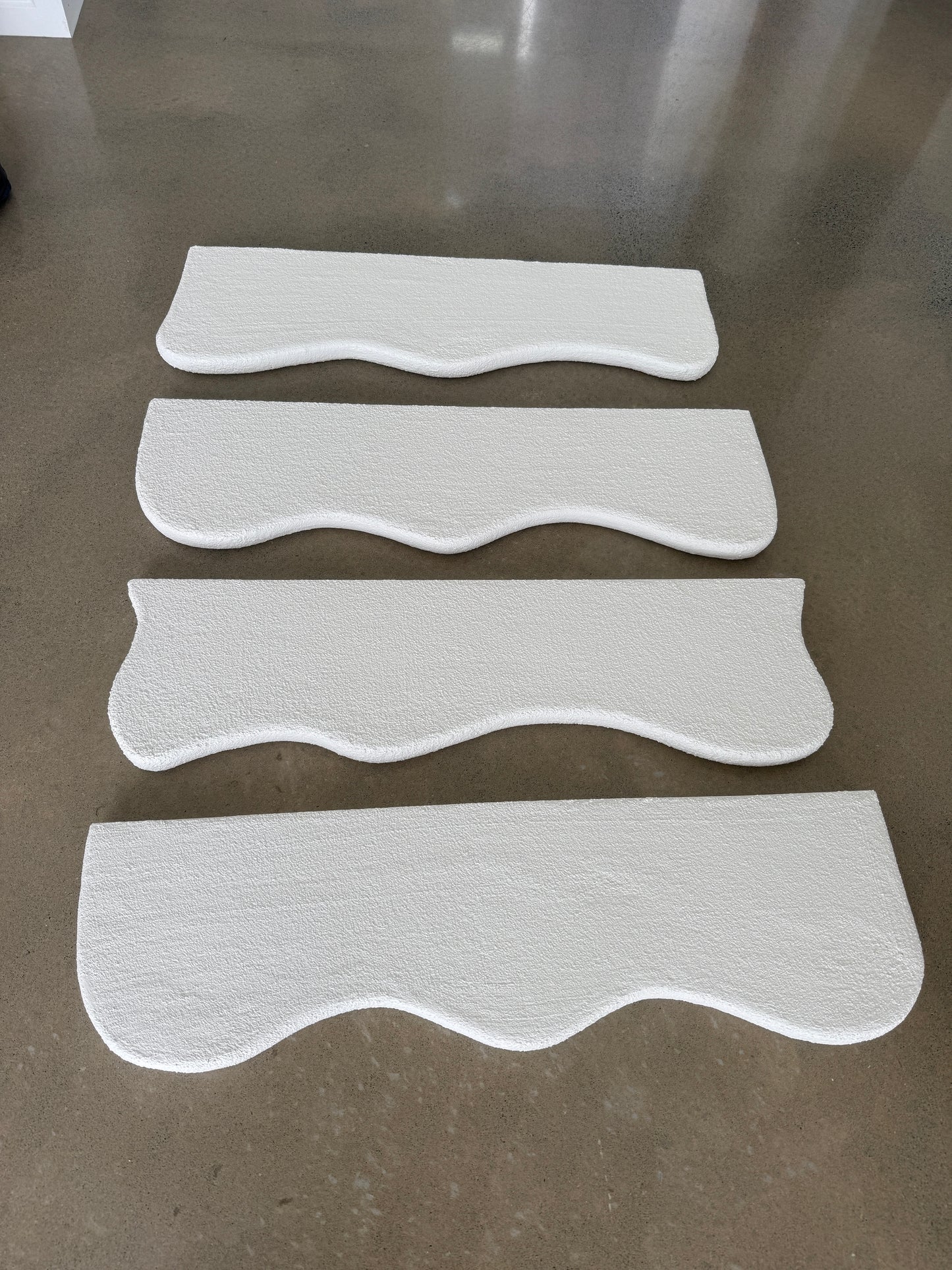 Wavy Textured Floating Shelf