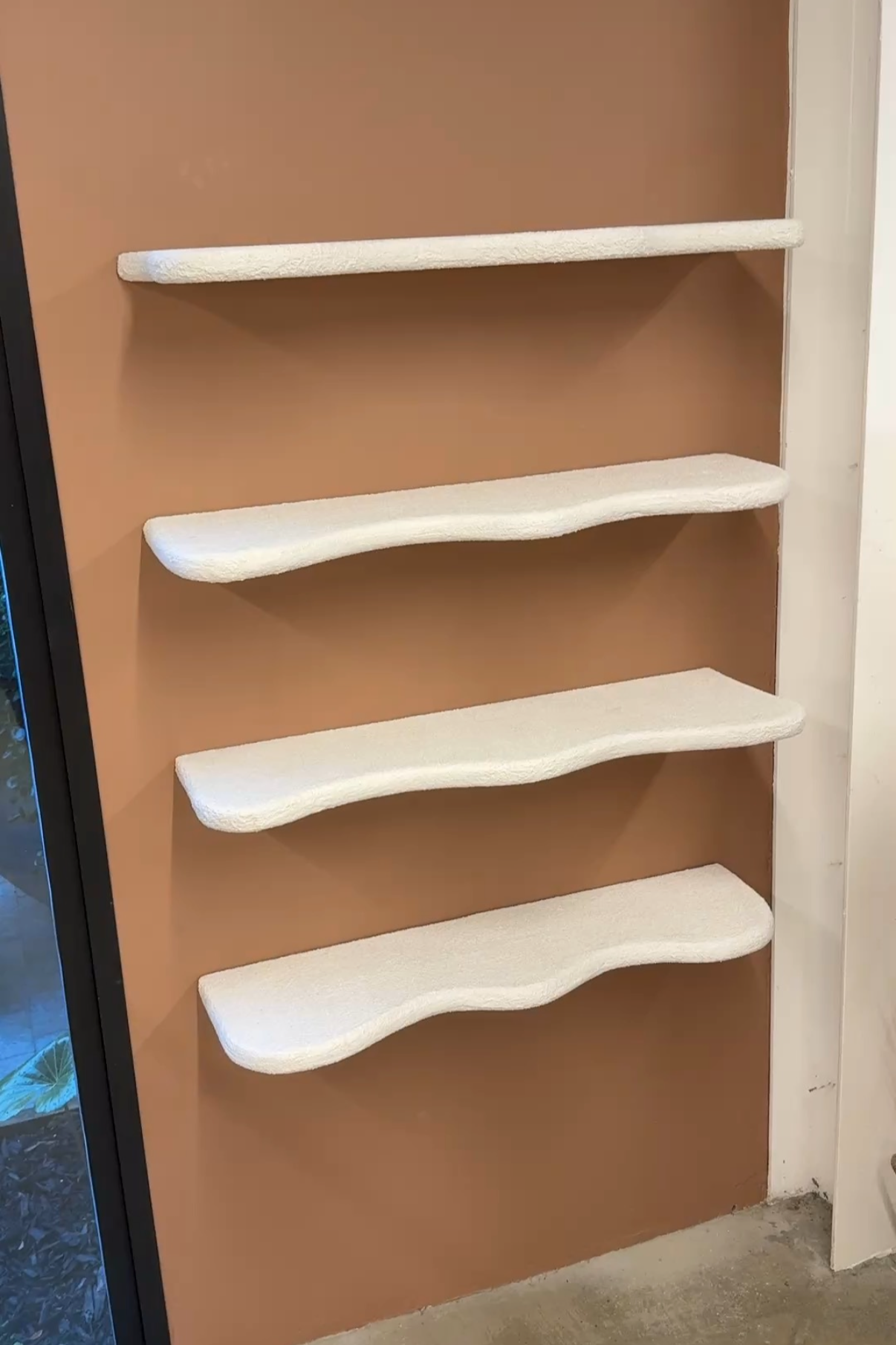 Wavy Textured Floating Shelf